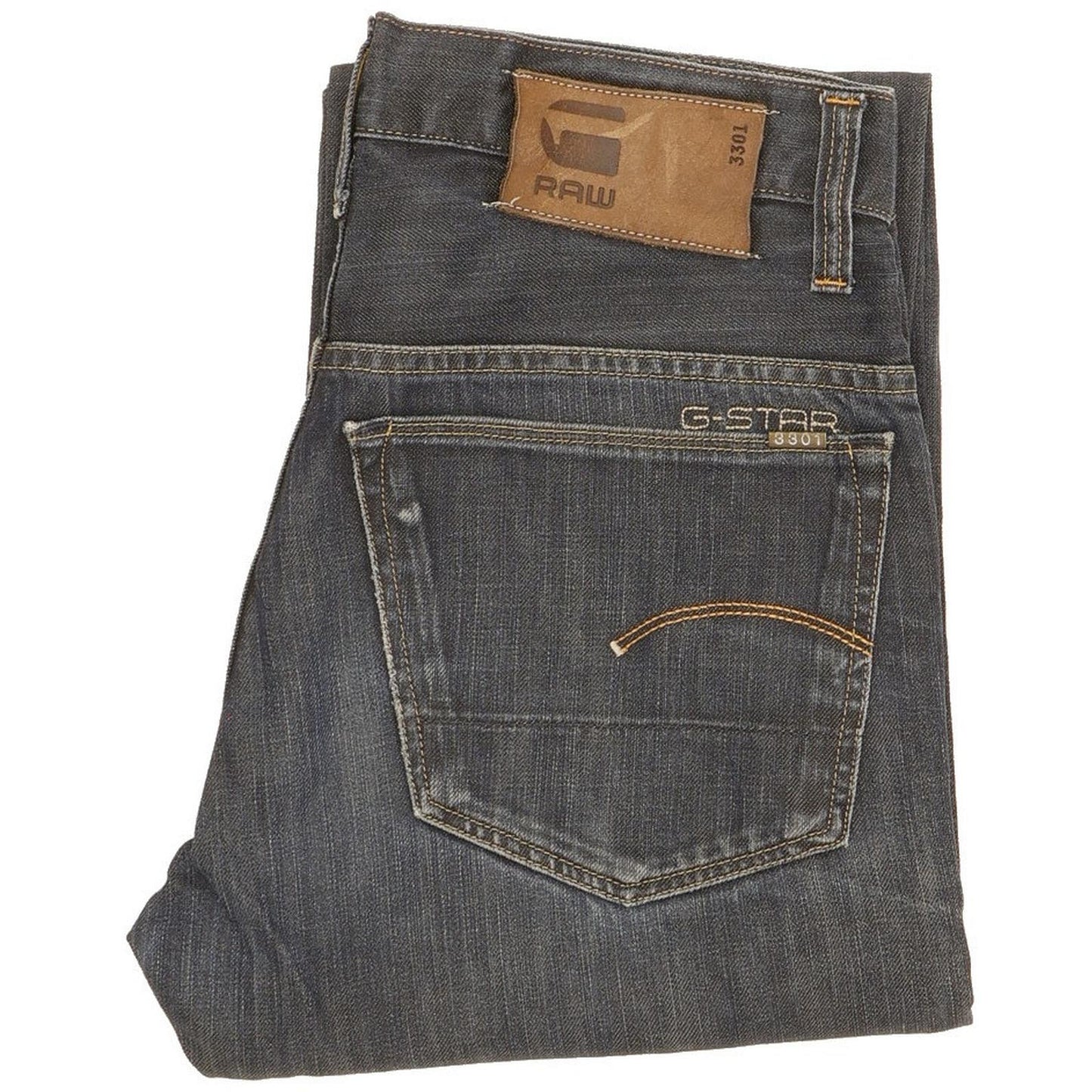 G-Star Men Blue Straight Regular Jeans W28 L30