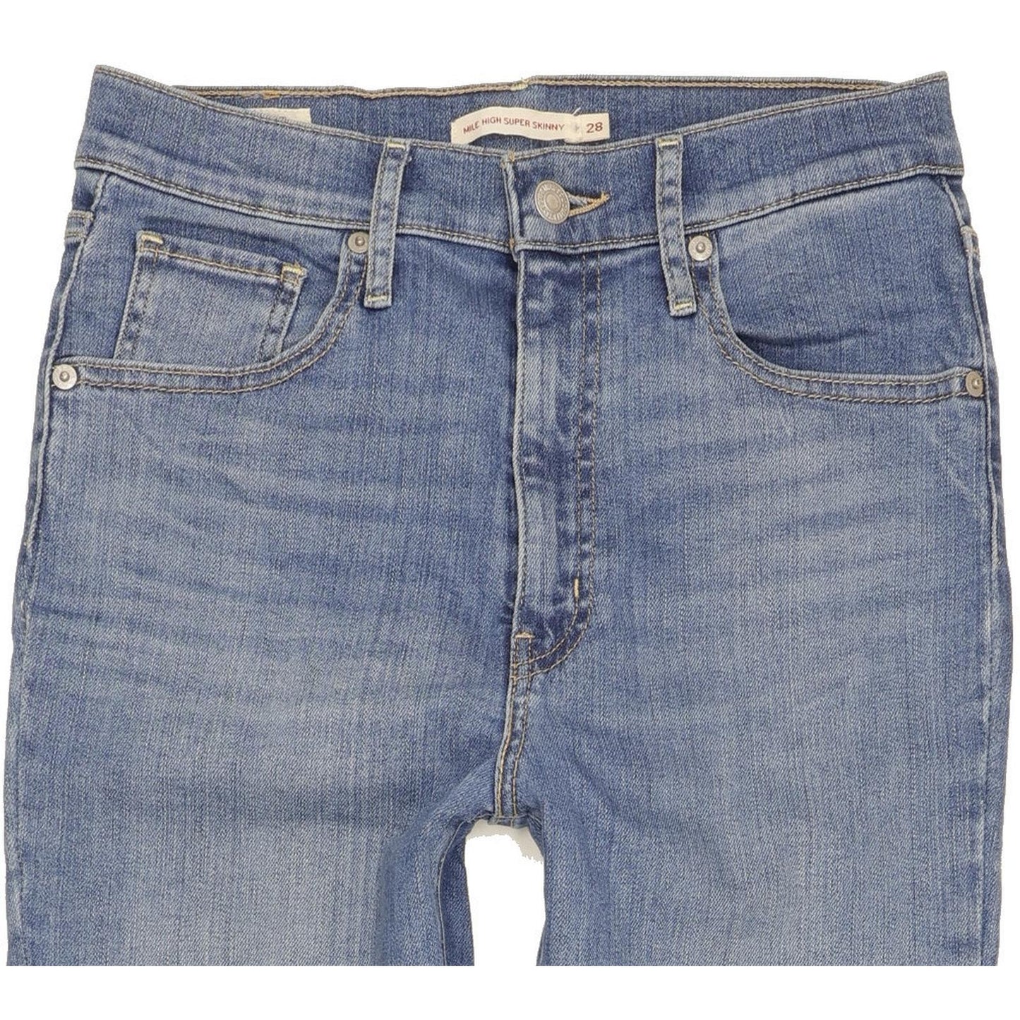 Levi's Mile Blue Skinny Slim Stretch Jeans High Waisted W28 L32