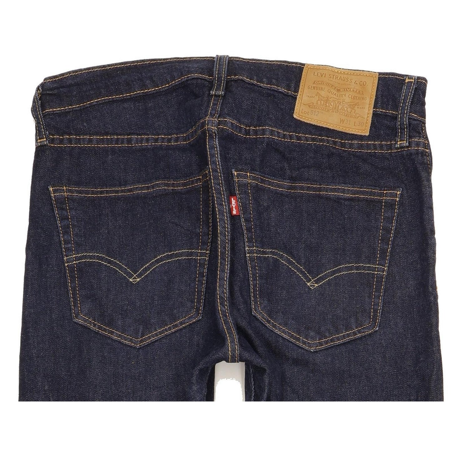 Levi's 512 Men Navy Tapered Slim Jeans W31 L28