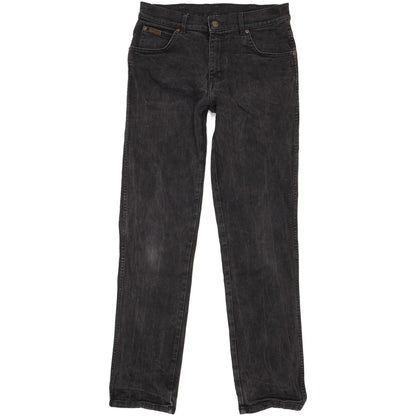 Wrangler Texas Men Black Straight Regular Stretch Jeans W32 L33
