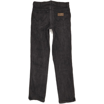 Wrangler Texas Men Black Straight Regular Stretch Jeans W32 L33