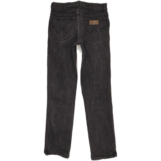 Wrangler Texas Men Black Straight Regular Stretch Jeans W32 L33