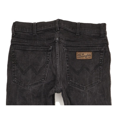 Wrangler Texas Men Black Straight Regular Stretch Jeans W32 L33