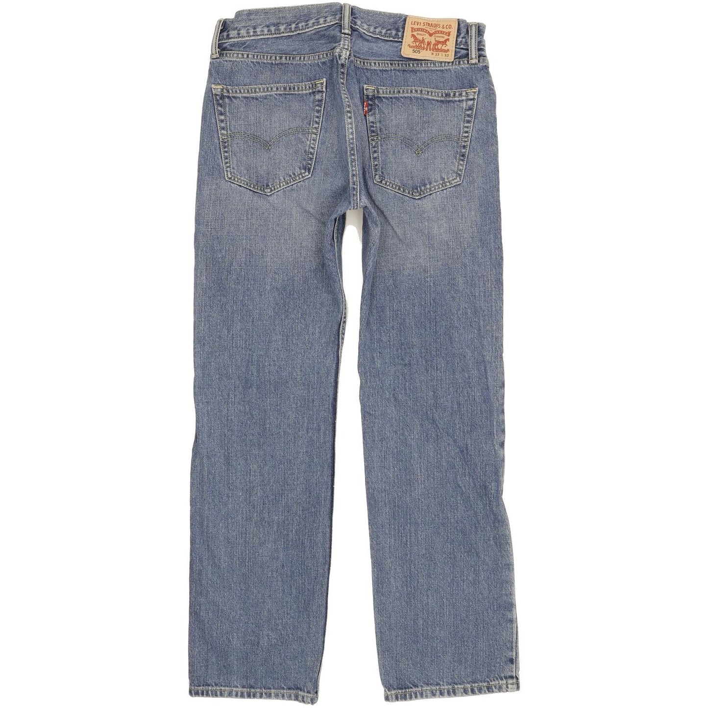 Levi's 505 Men Blue Straight Regular Jeans W33 L31