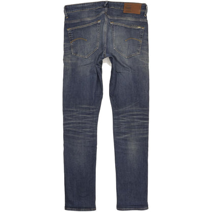 G-Star 3301 Men Blue Tapered Regular Stretch Jeans W33 L36