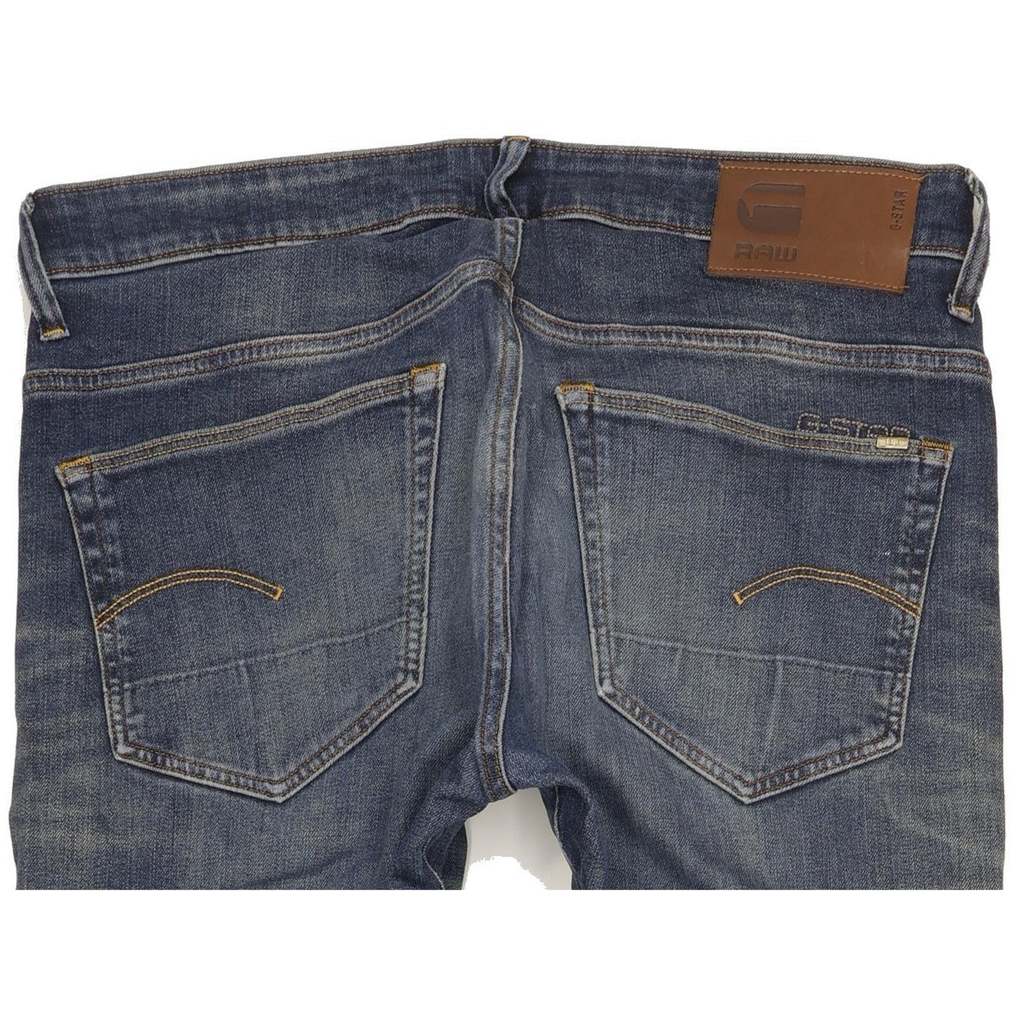 G-Star 3301 Men Blue Tapered Regular Stretch Jeans W33 L36