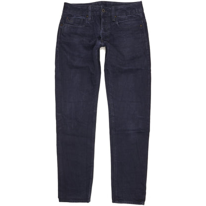 G-Star 3301 Men Navy Straight Slim Jeans W30 L31