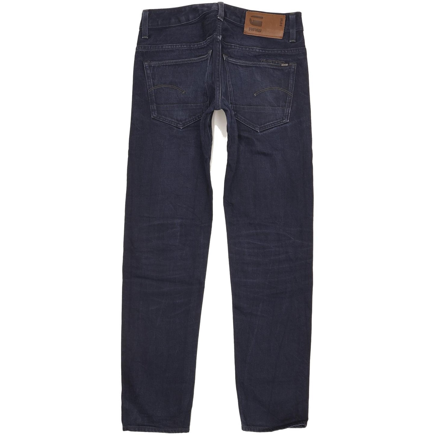 G-Star 3301 Men Navy Straight Slim Jeans W30 L31