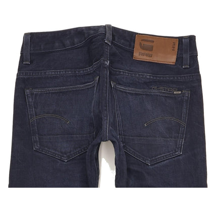 G-Star 3301 Men Navy Straight Slim Jeans W30 L31