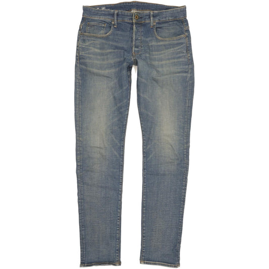 G-Star 3301 Men Blue Tapered Regular Jeans W33 L35