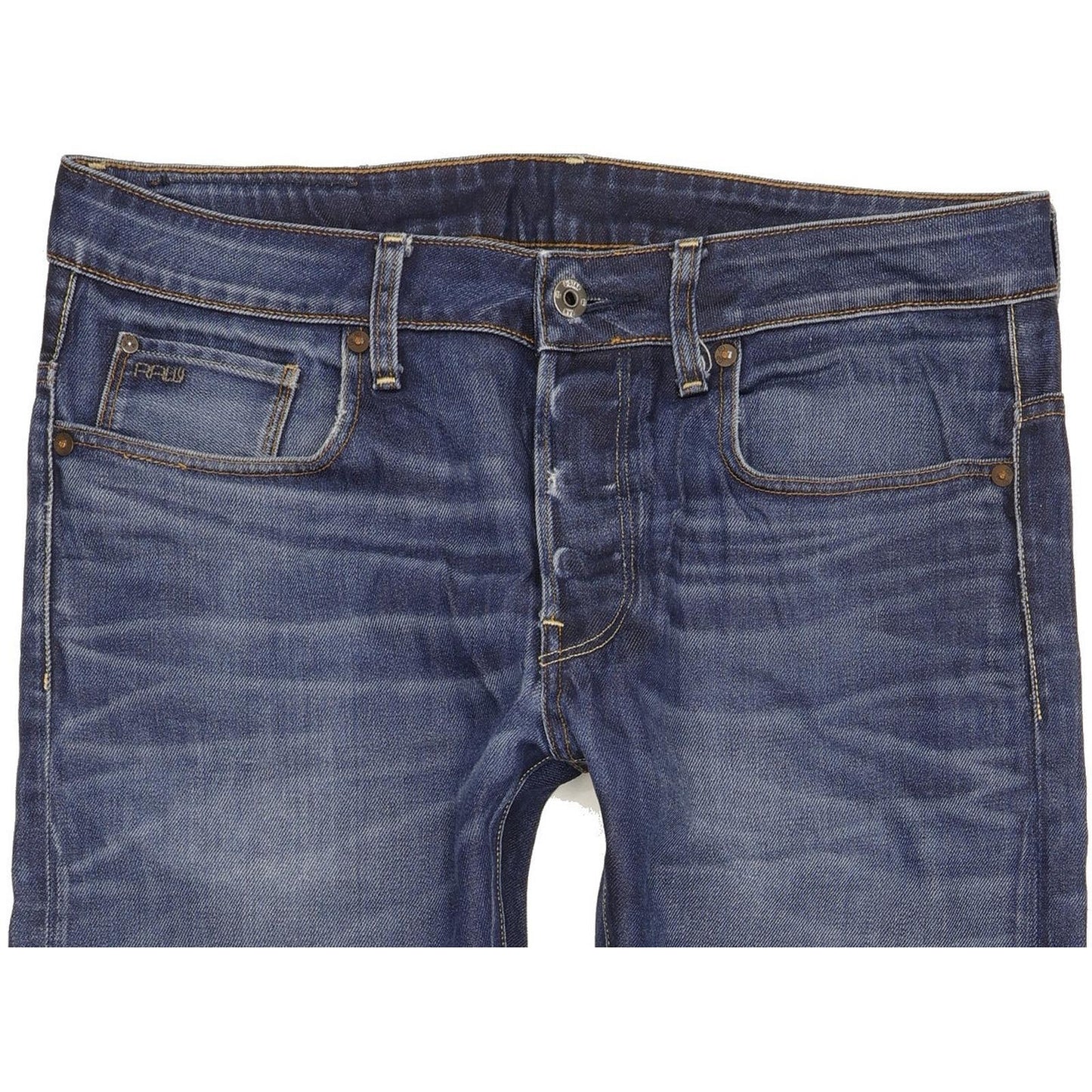 G-Star 3301 Men Blue Straight Regular Jeans W33 L28