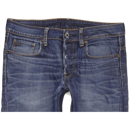 G-Star 3301 Men Blue Straight Regular Jeans W33 L28