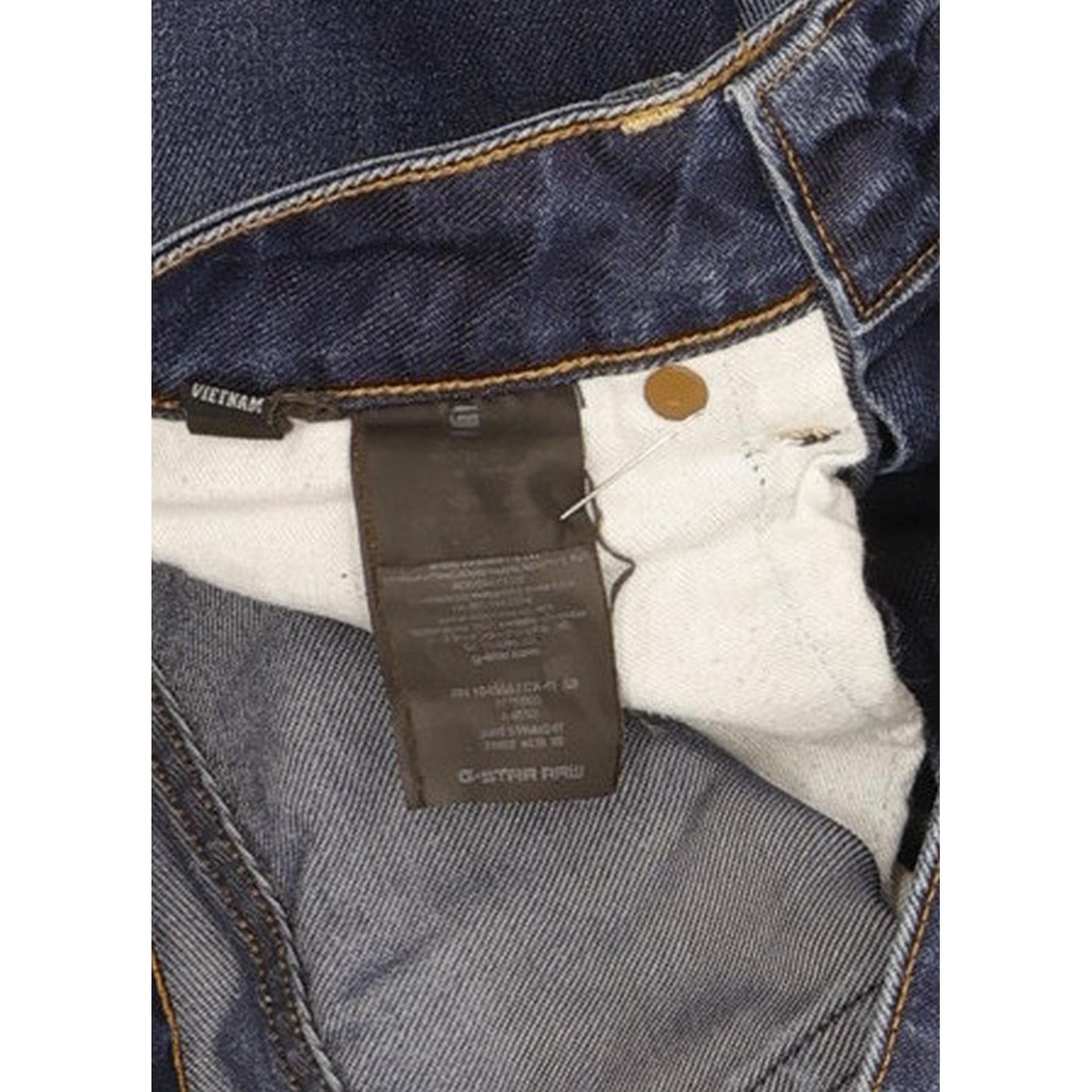 G-Star 3301 Men Blue Straight Regular Jeans W33 L28