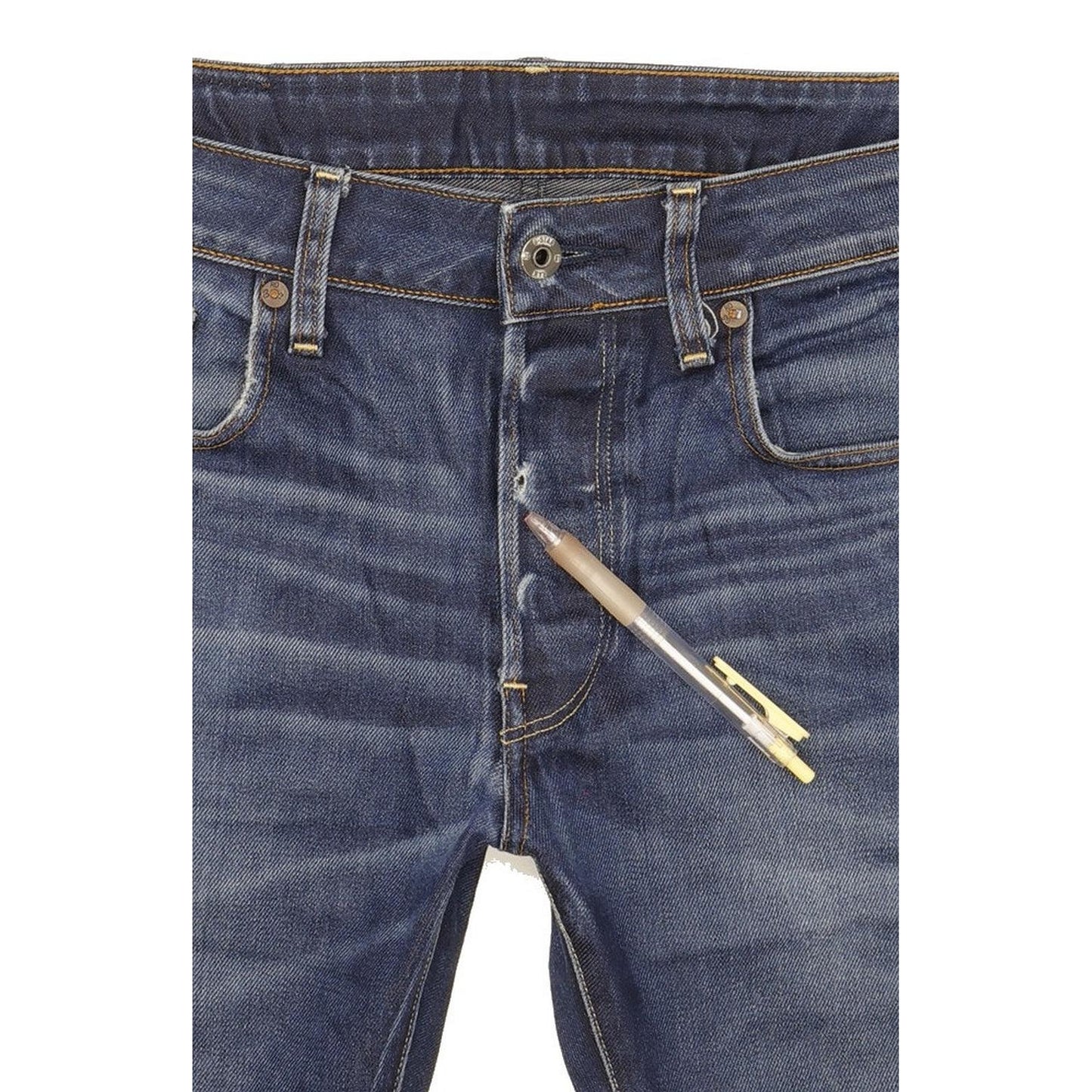 G-Star 3301 Men Blue Straight Regular Jeans W33 L28