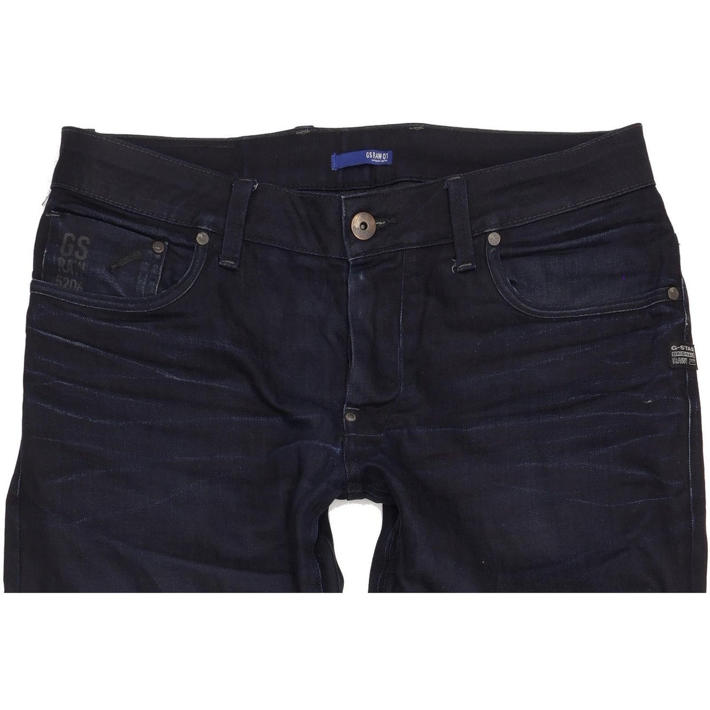 G-Star Men Navy Straight Regular Jeans W33 L35