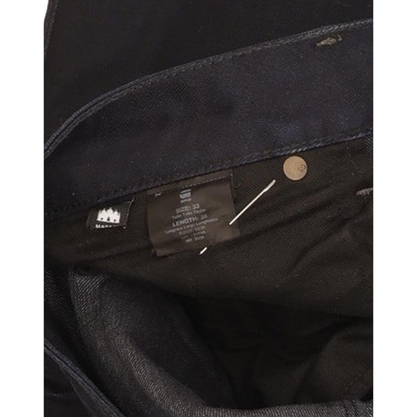 G-Star Men Navy Straight Regular Jeans W33 L35