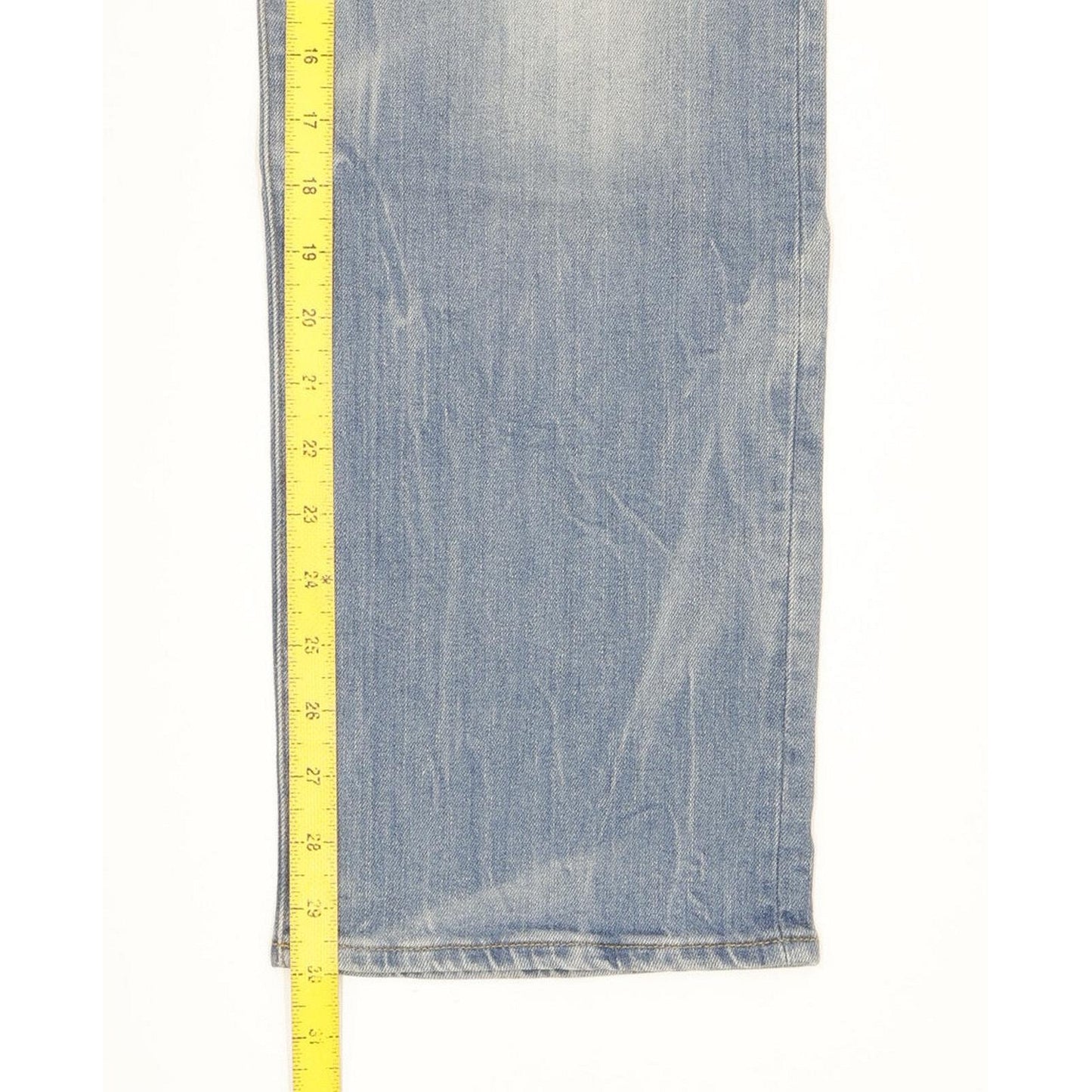 G-Star 3301 Men Blue Straight Loose Stretch Jeans W32 L30