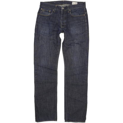 G-Star 3301 Men Navy Straight Regular Jeans W32 L34