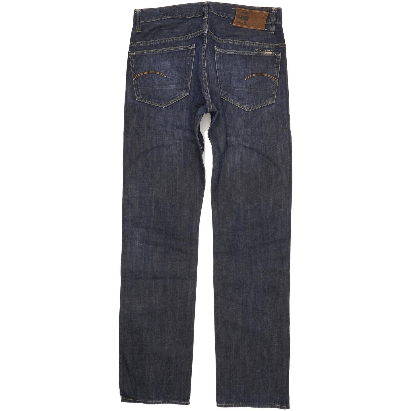 G-Star 3301 Men Navy Straight Regular Jeans W32 L34