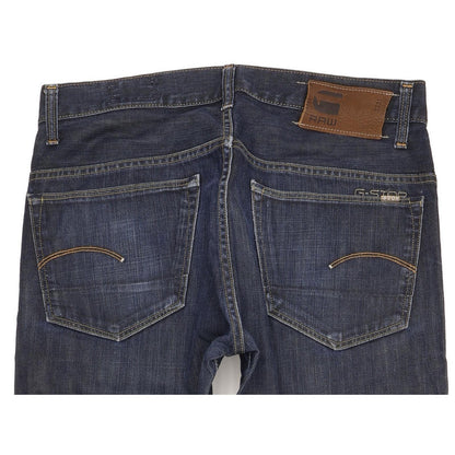 G-Star 3301 Men Navy Straight Regular Jeans W32 L34