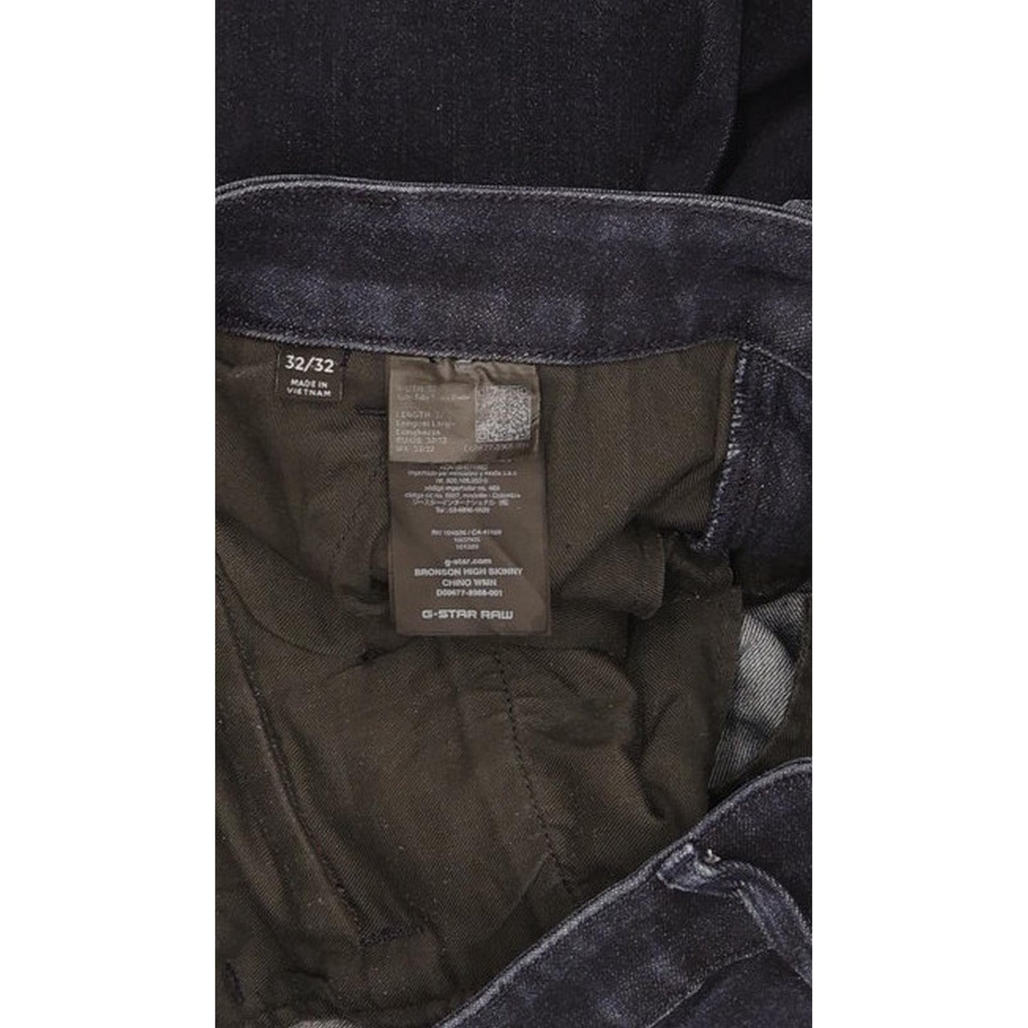 G-Star Bronson Navy Skinny Slim Chino Stretch Jeans High Waisted W32 L32