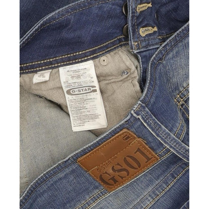 G-Star Ford Women Blue Straight Slim Stretch Jeans W30 L32