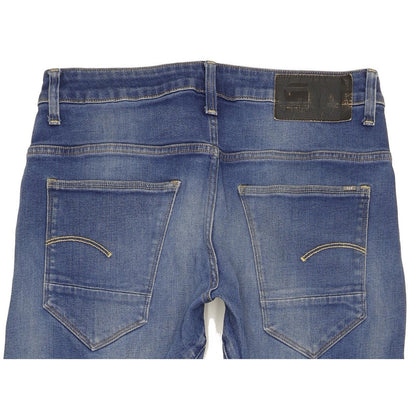 G-Star Arc 3D Men Blue Skinny Slim Stretch Jeans W30 L31