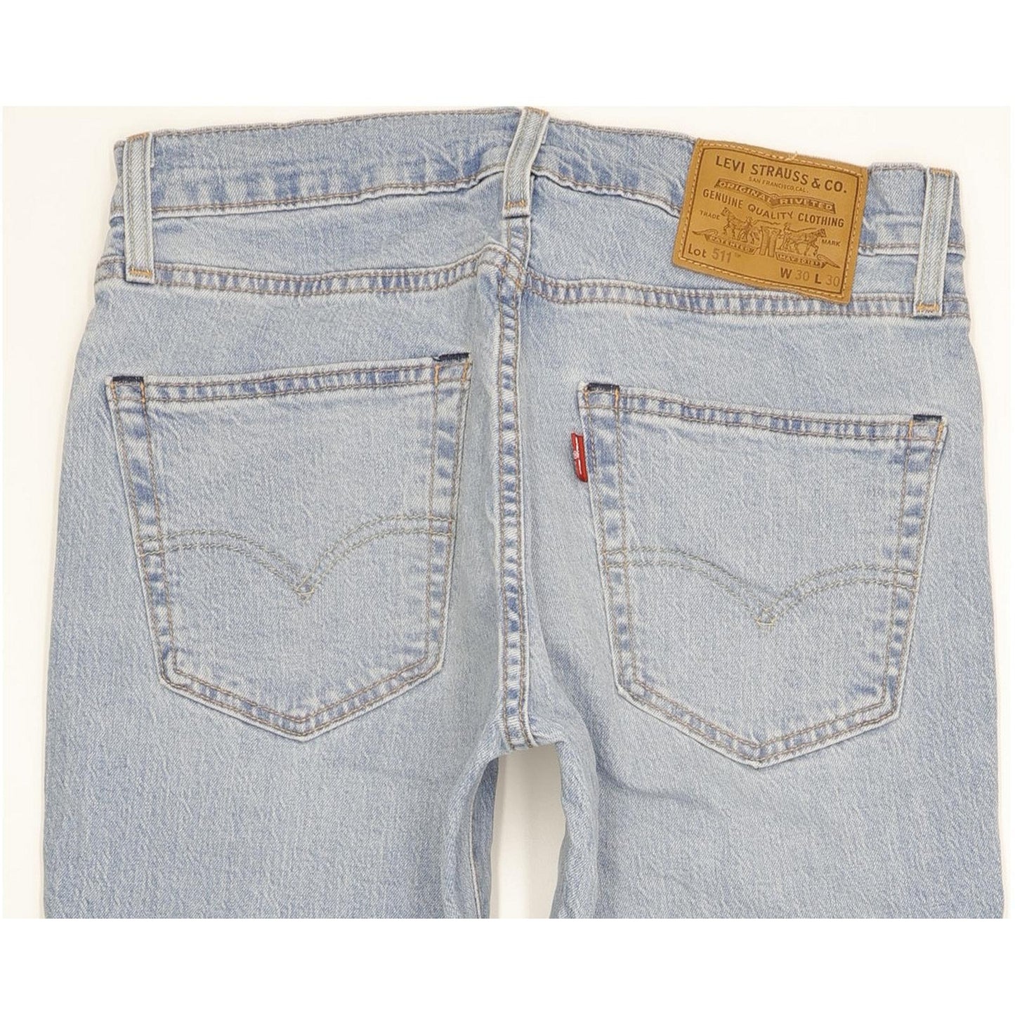 Levi's 511 Men Blue Straight Slim Stretch Jeans W30 L30