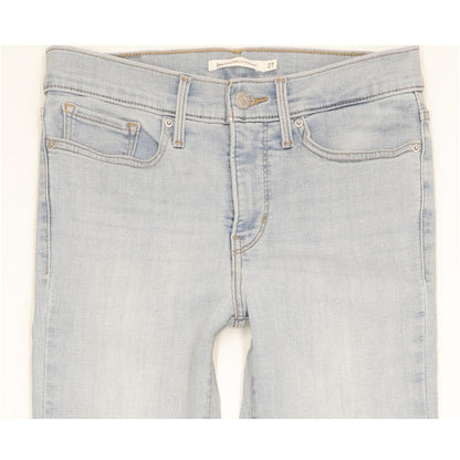 Levi's 314 Shaping Women Blue Straight Slim Stretch Jeans W27 L30