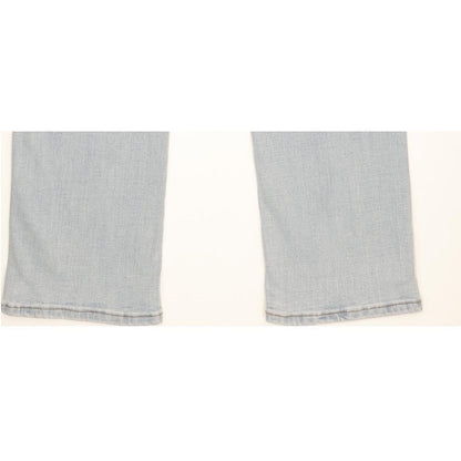 Levi's 314 Shaping Women Blue Straight Slim Stretch Jeans W27 L30
