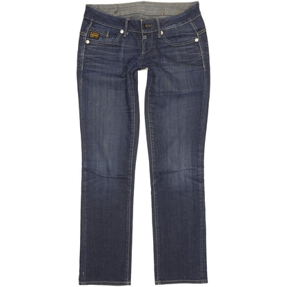 G-Star Midge Women Blue Straight Slim Stretch Jeans W28 L32