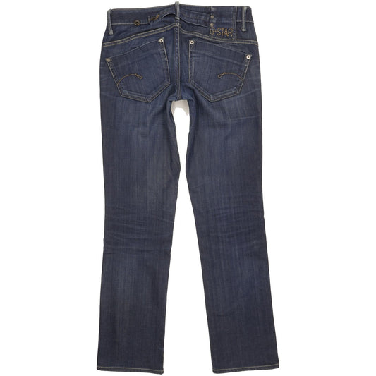 G-Star Midge Women Blue Straight Slim Stretch Jeans W28 L32