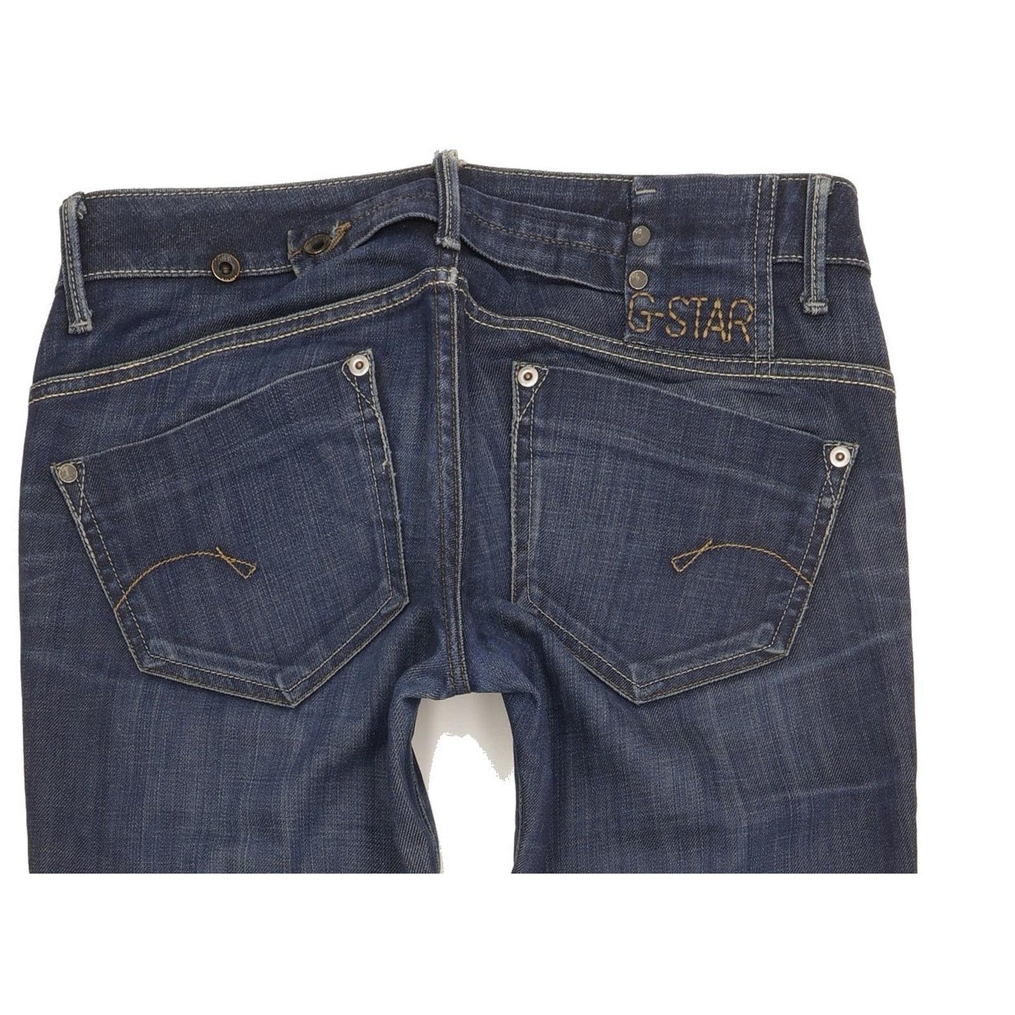 G-Star Midge Women Blue Straight Slim Stretch Jeans W28 L32