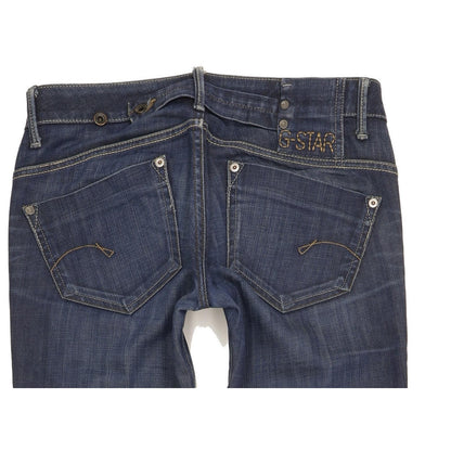 G-Star Midge Women Blue Straight Slim Stretch Jeans W28 L32