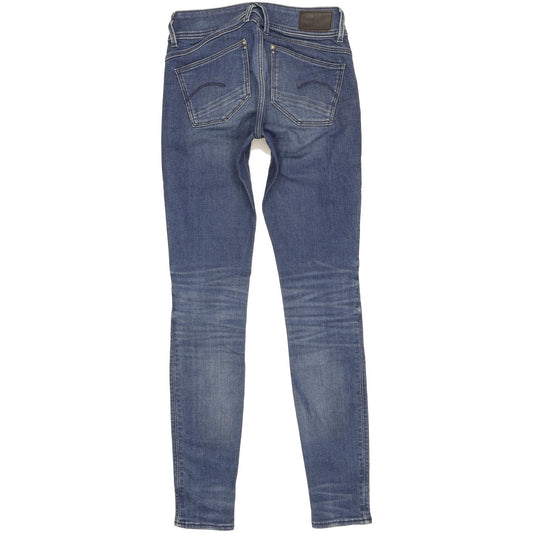 G-Star Lynn Women Blue Skinny Slim Stretch Jeans W26 L32