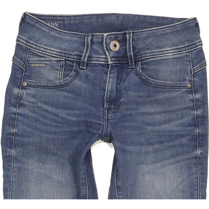 G-Star Lynn Women Blue Skinny Slim Stretch Jeans W26 L32