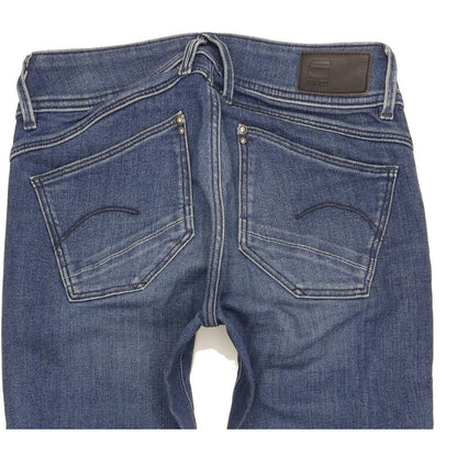 G-Star Lynn Women Blue Skinny Slim Stretch Jeans W26 L32