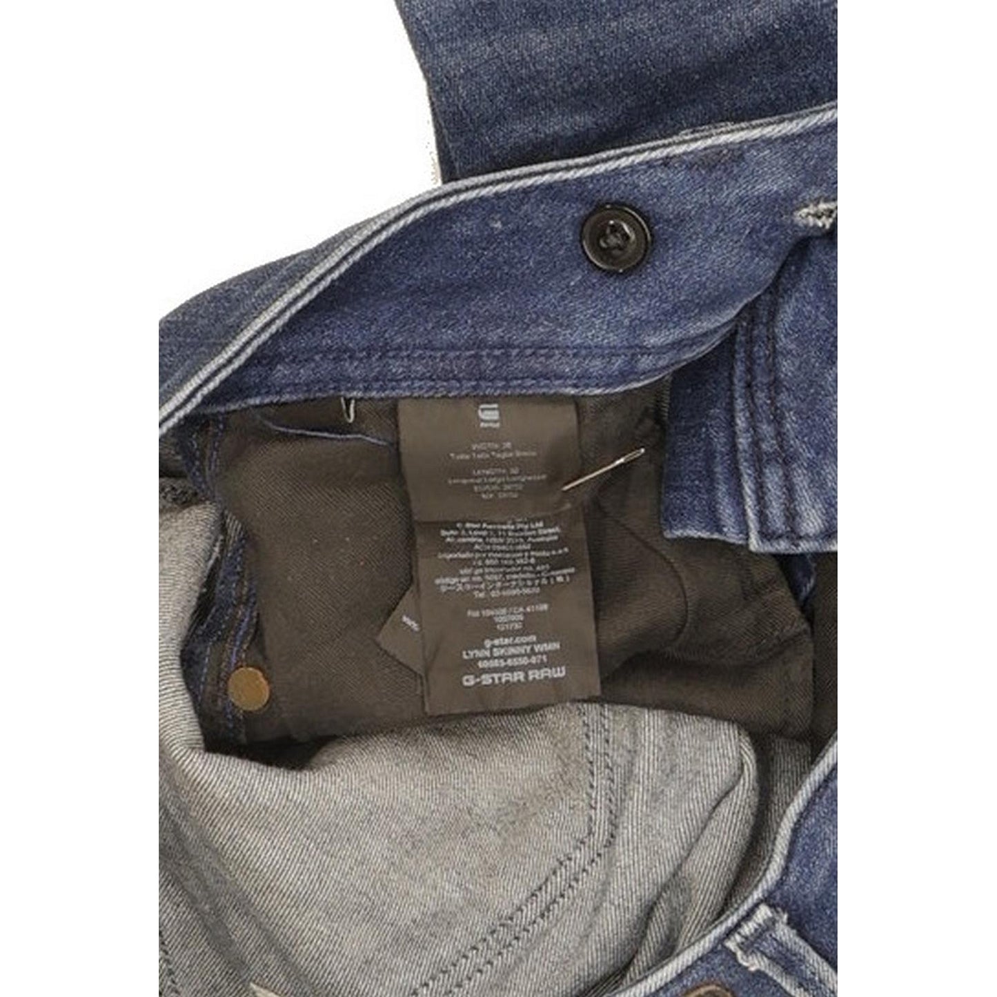 G-Star Lynn Women Blue Skinny Slim Stretch Jeans W26 L32