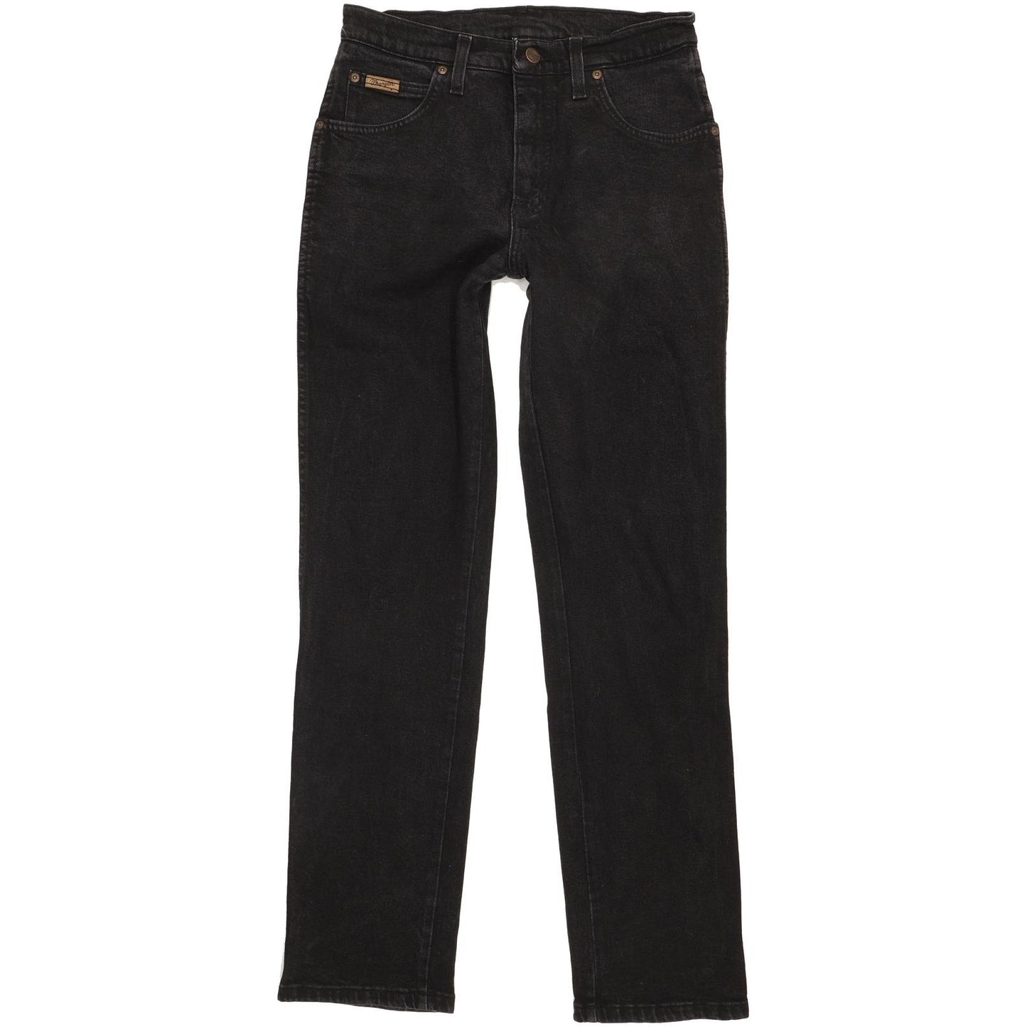 Wrangler Texas Men Black Straight Regular Stretch Jeans W30 L32