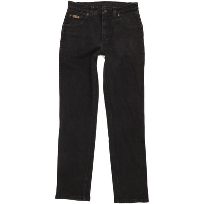 Wrangler Texas Men Black Straight Regular Stretch Jeans W30 L32