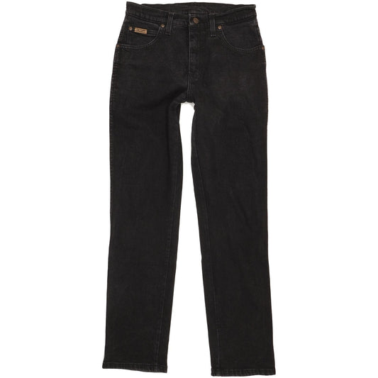 Wrangler Texas Men Black Straight Regular Stretch Jeans W30 L32