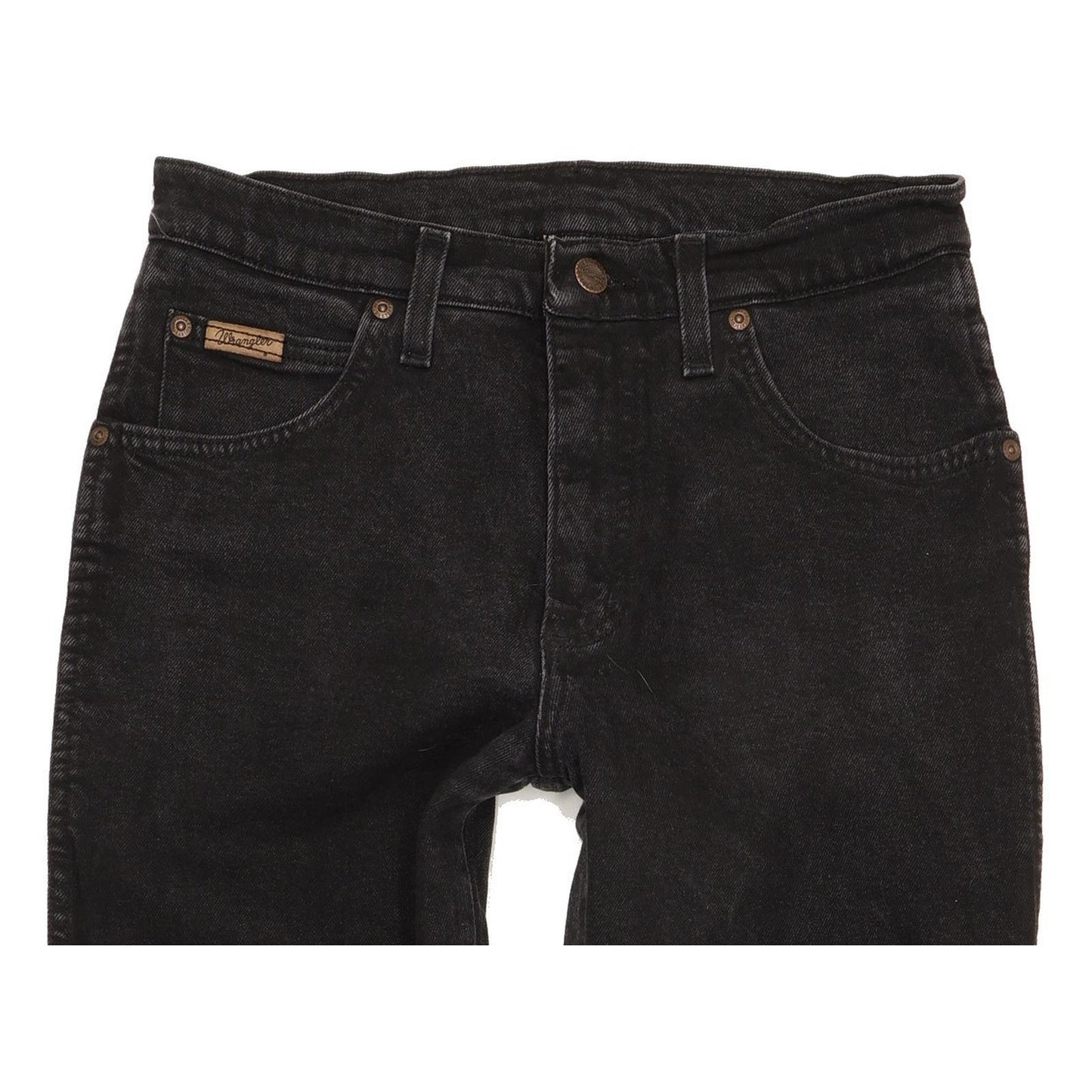 Wrangler Texas Men Black Straight Regular Stretch Jeans W30 L32