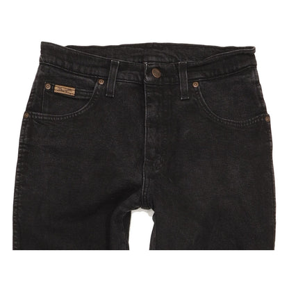 Wrangler Texas Men Black Straight Regular Stretch Jeans W30 L32