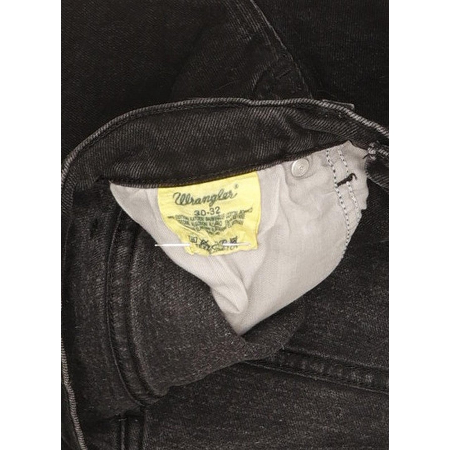Wrangler Texas Men Black Straight Regular Stretch Jeans W30 L32