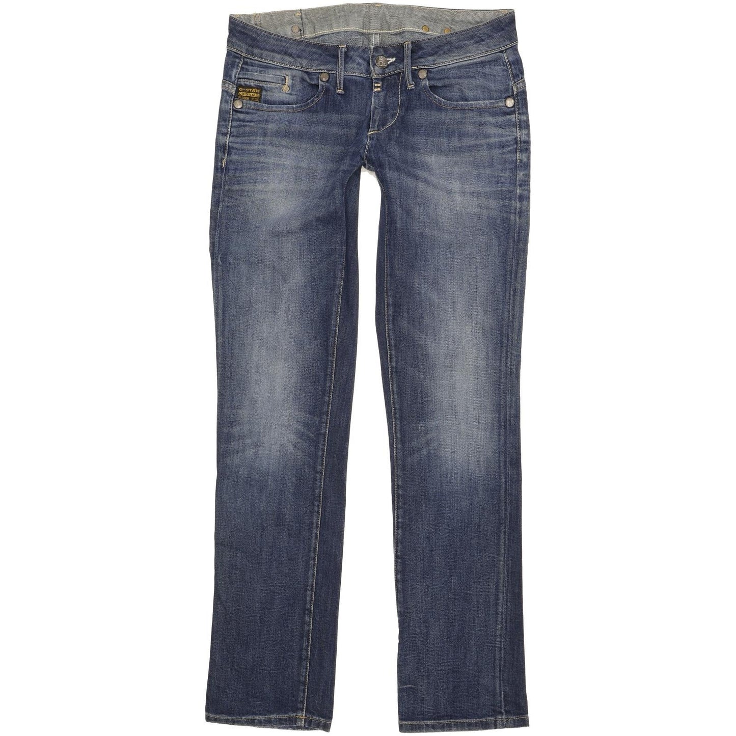 G-Star Midge Women Blue Straight Slim Stretch Jeans W31 L33