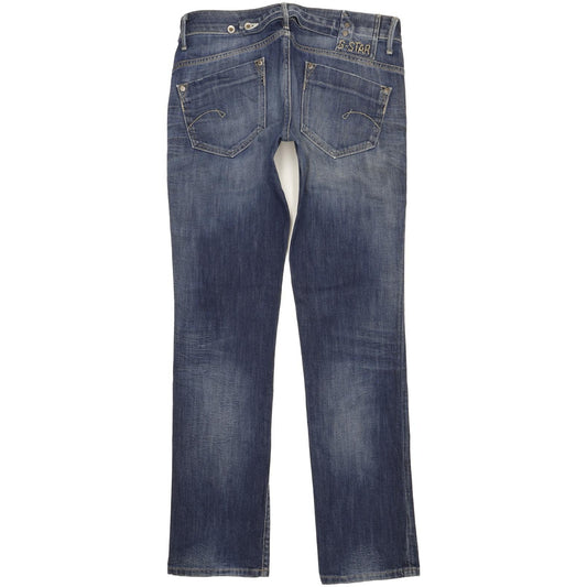G-Star Midge Women Blue Straight Slim Stretch Jeans W31 L33