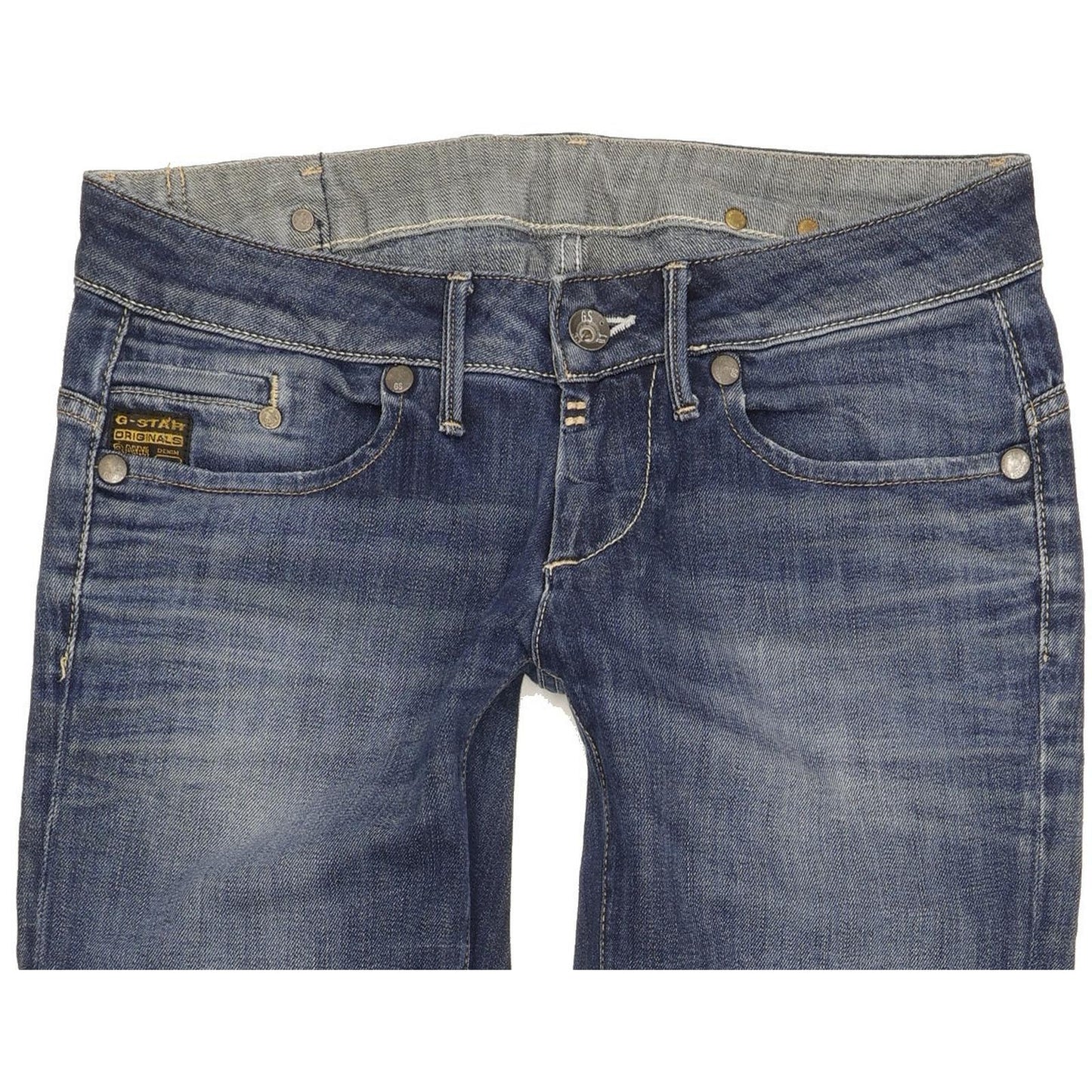 G-Star Midge Women Blue Straight Slim Stretch Jeans W31 L33