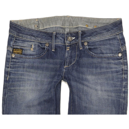 G-Star Midge Women Blue Straight Slim Stretch Jeans W31 L33