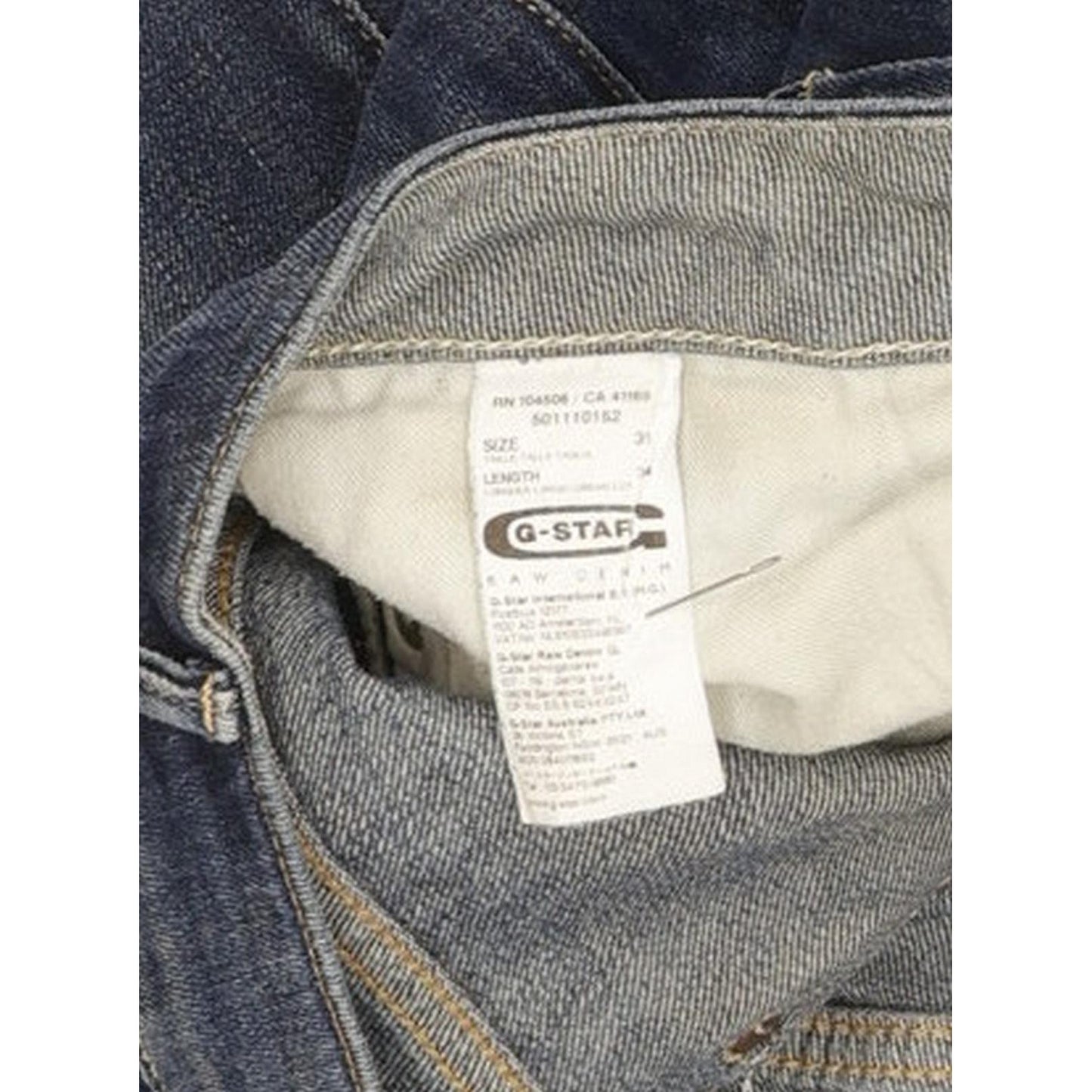 G-Star Midge Women Blue Straight Slim Stretch Jeans W31 L33