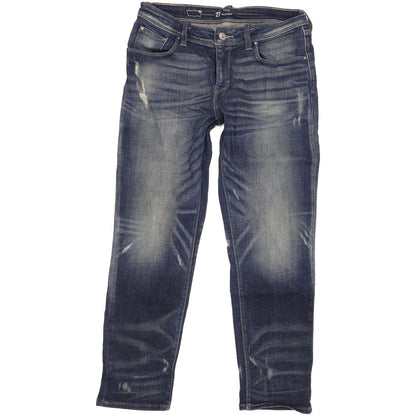 Levi's Women Blue Straight Relaxed Boyfriend Stretch Jeans W27 L27